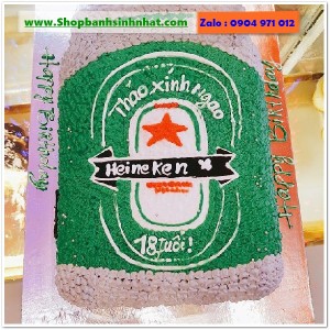 Bánh Sinh Nhật Hình Lon Bia Chai Rượu - LK57